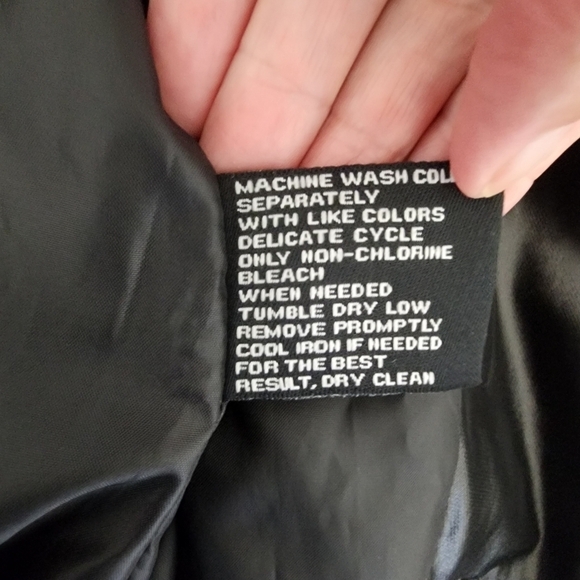 NWT Kenneth Cole Long Puffer Black Trench Coat Size L - Picture 11 of 13